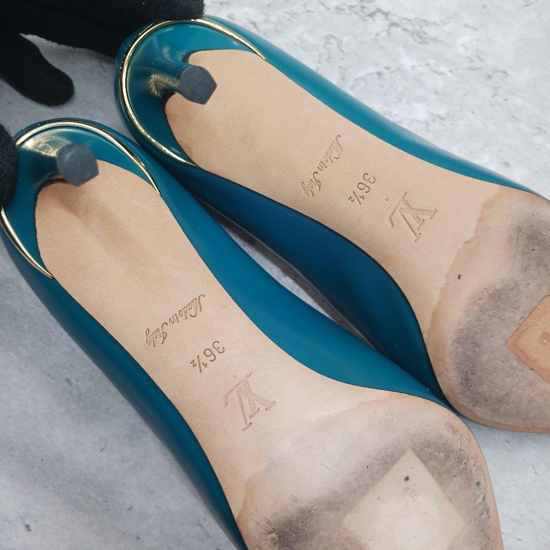 ✨美品✨ ルイヴィトン パンプス ポインテッドトゥ 36.5 グリーン系