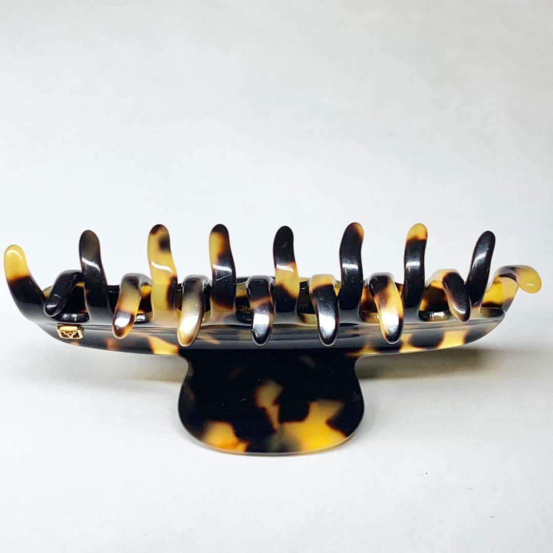 希少 アレクサンドルドゥパリ ヘアクリップ ベッ甲風 ブラウン Mサイズ