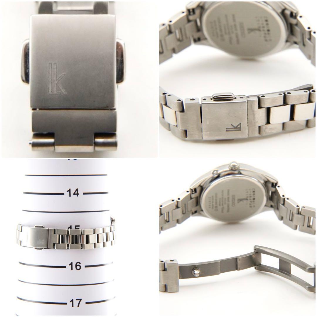 【美品】SEIKO ルキア 電波ソーラー 1Pダイヤ シェル文字盤 腕時計
