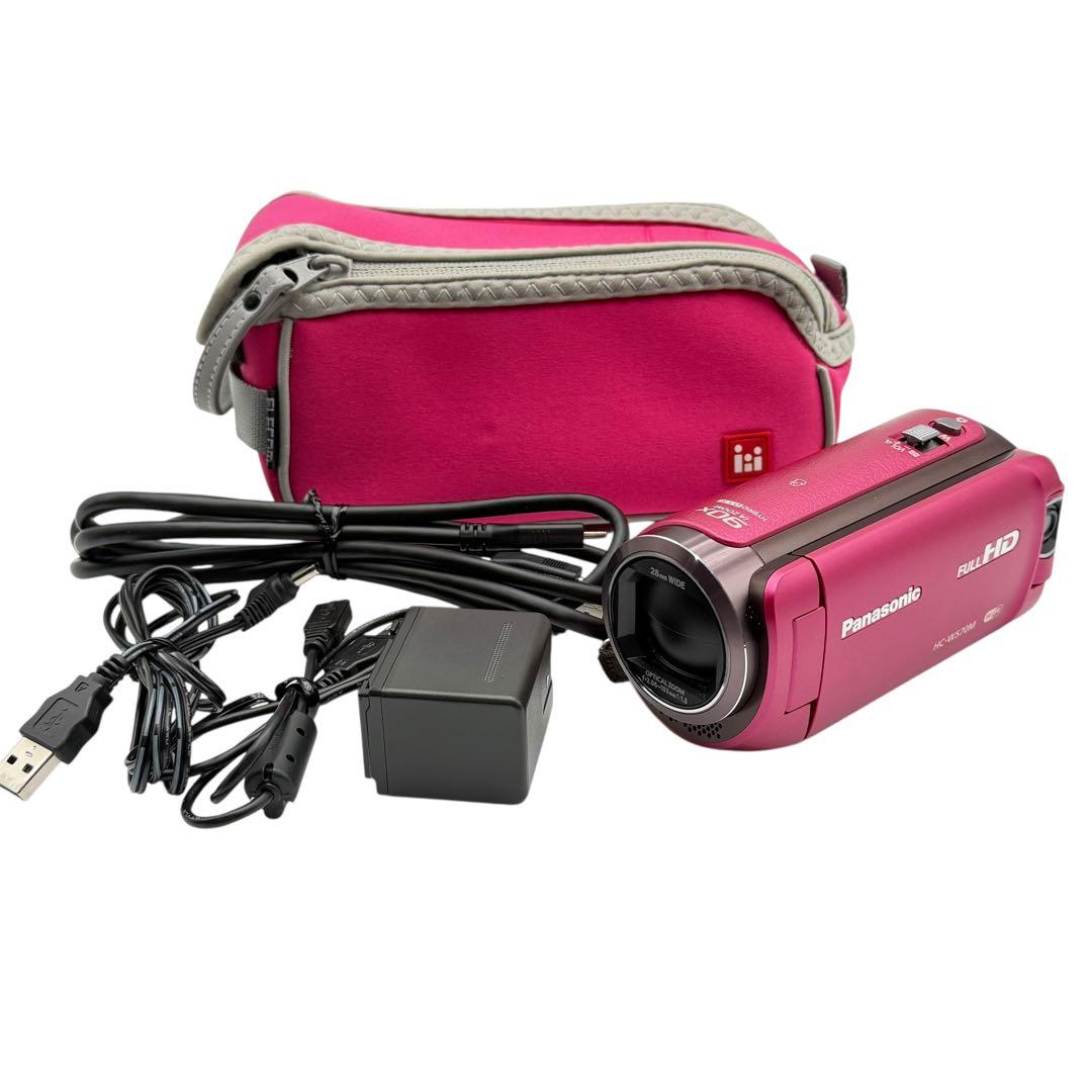 Panasonic HC-W570M-P ビデオカメラ ピンク Wi-Fi対応