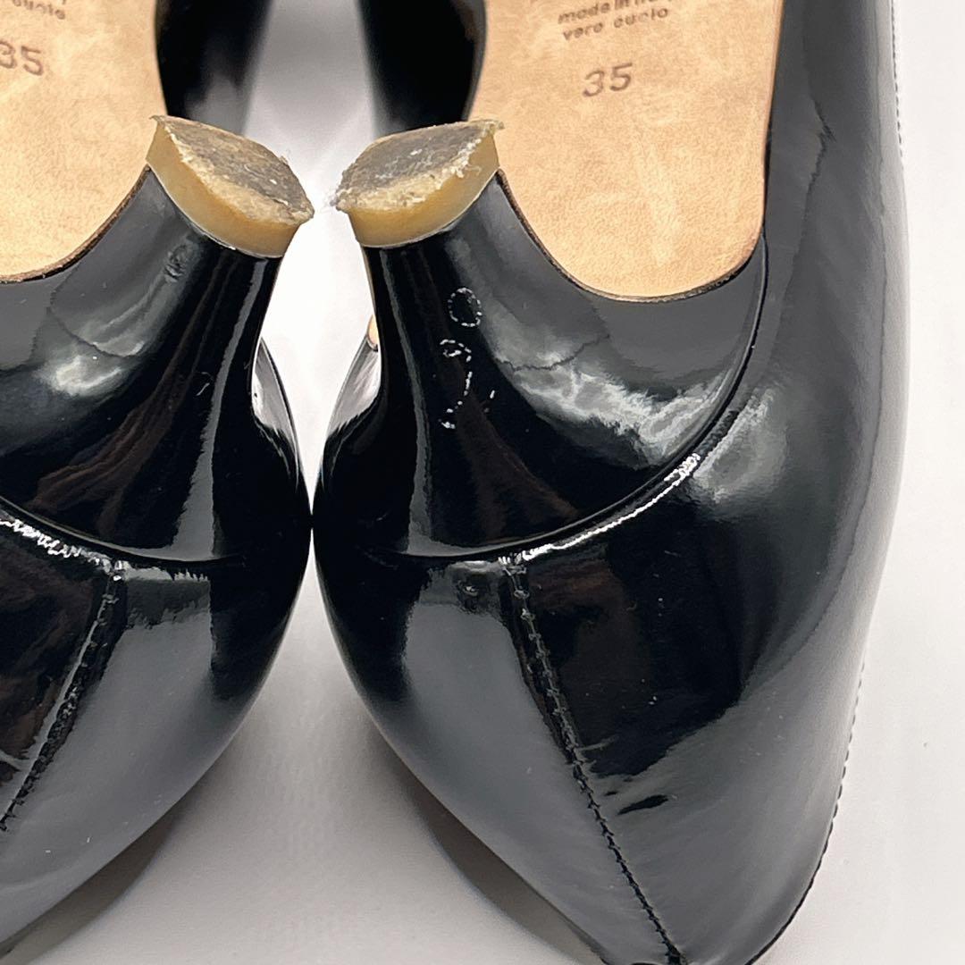 ✨美品✨PELLICO エナメルパンプス アネッリ イタリア製　黒