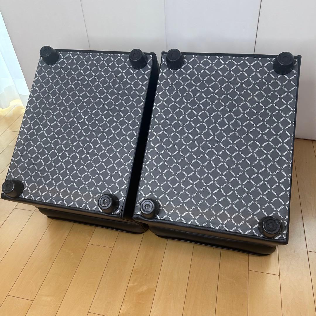 PROCEED業務用　1人掛けソファ レザー調　2脚セット　送料込　ブラック