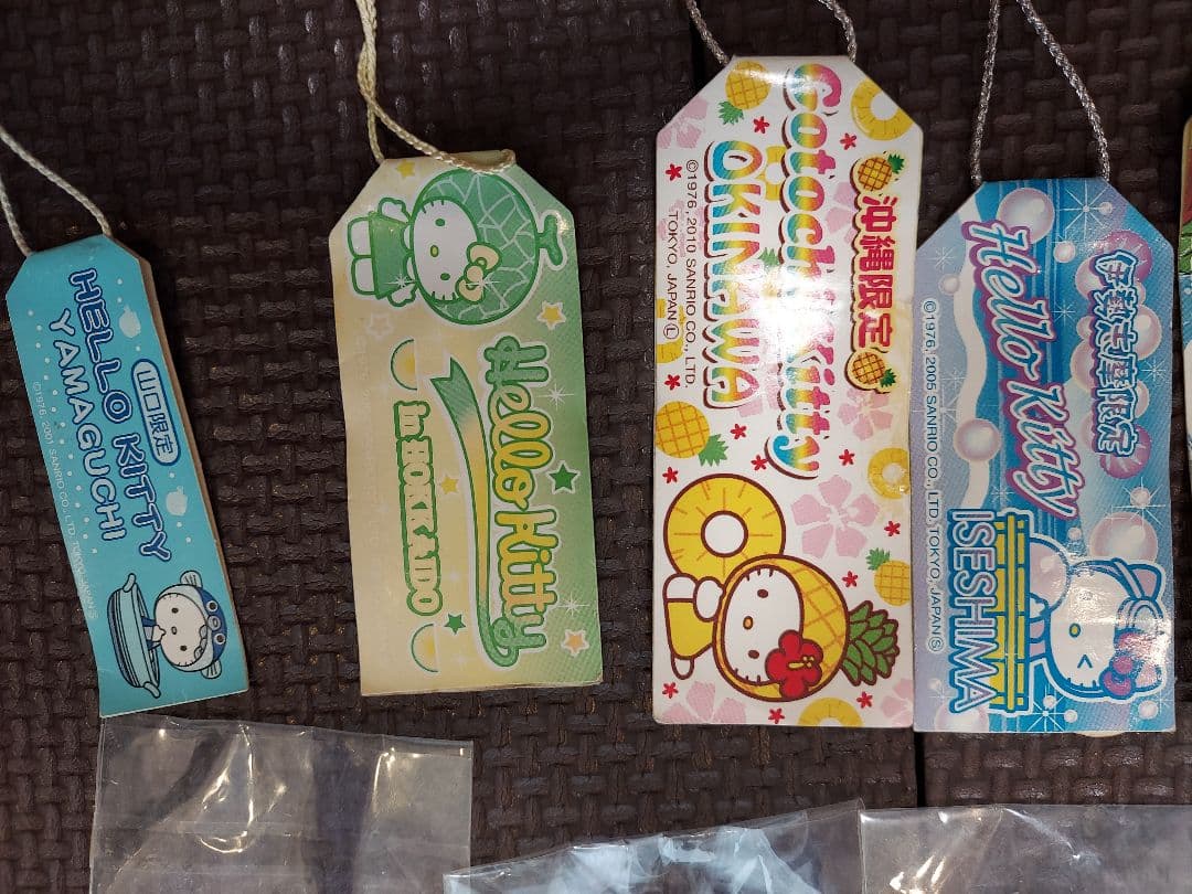 ハローキティご当地ストラップ38個セットバラ売り不可