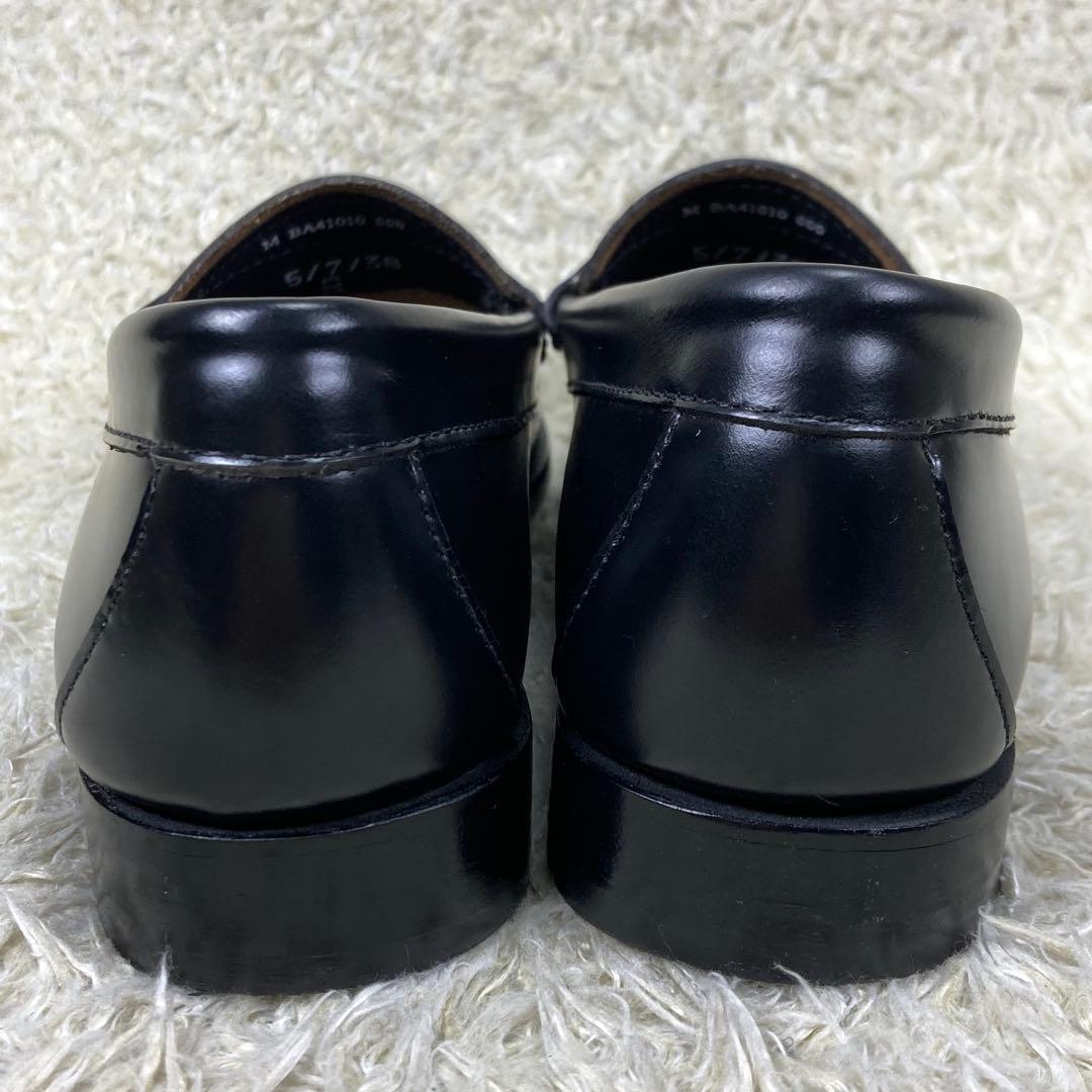 『未使用級』G.H.BASS ローファー 革靴 ブラック レザー 24.5