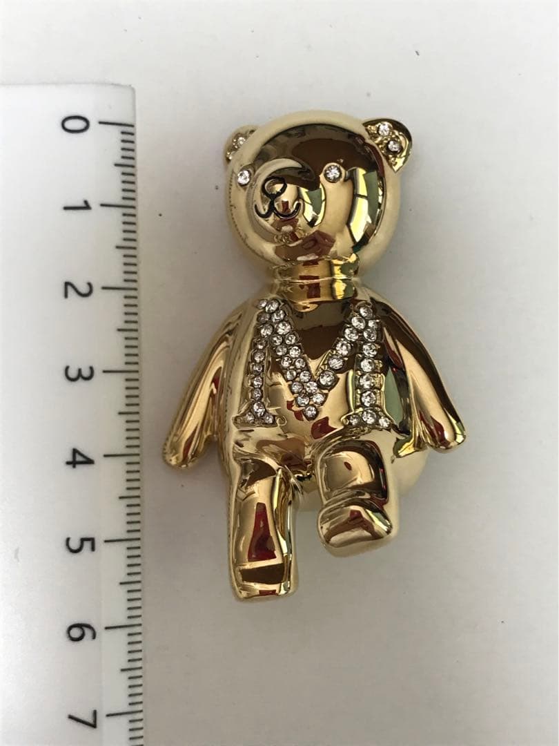 MaxMara ゴールド クマ ブローチ　I.1362