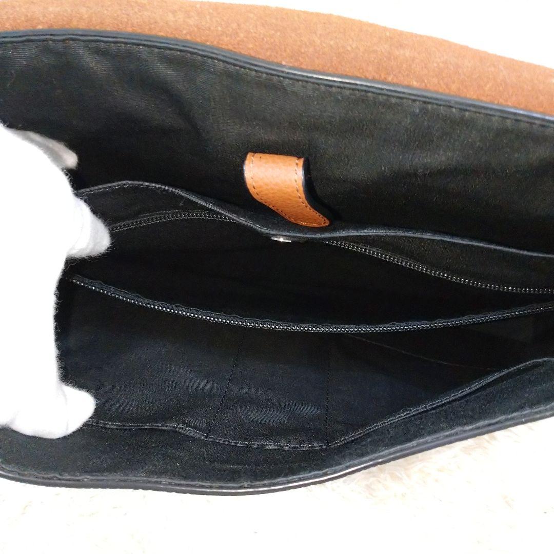 COACH コーチ ハドソン メッセンジャーバッグ レザー ブラウン