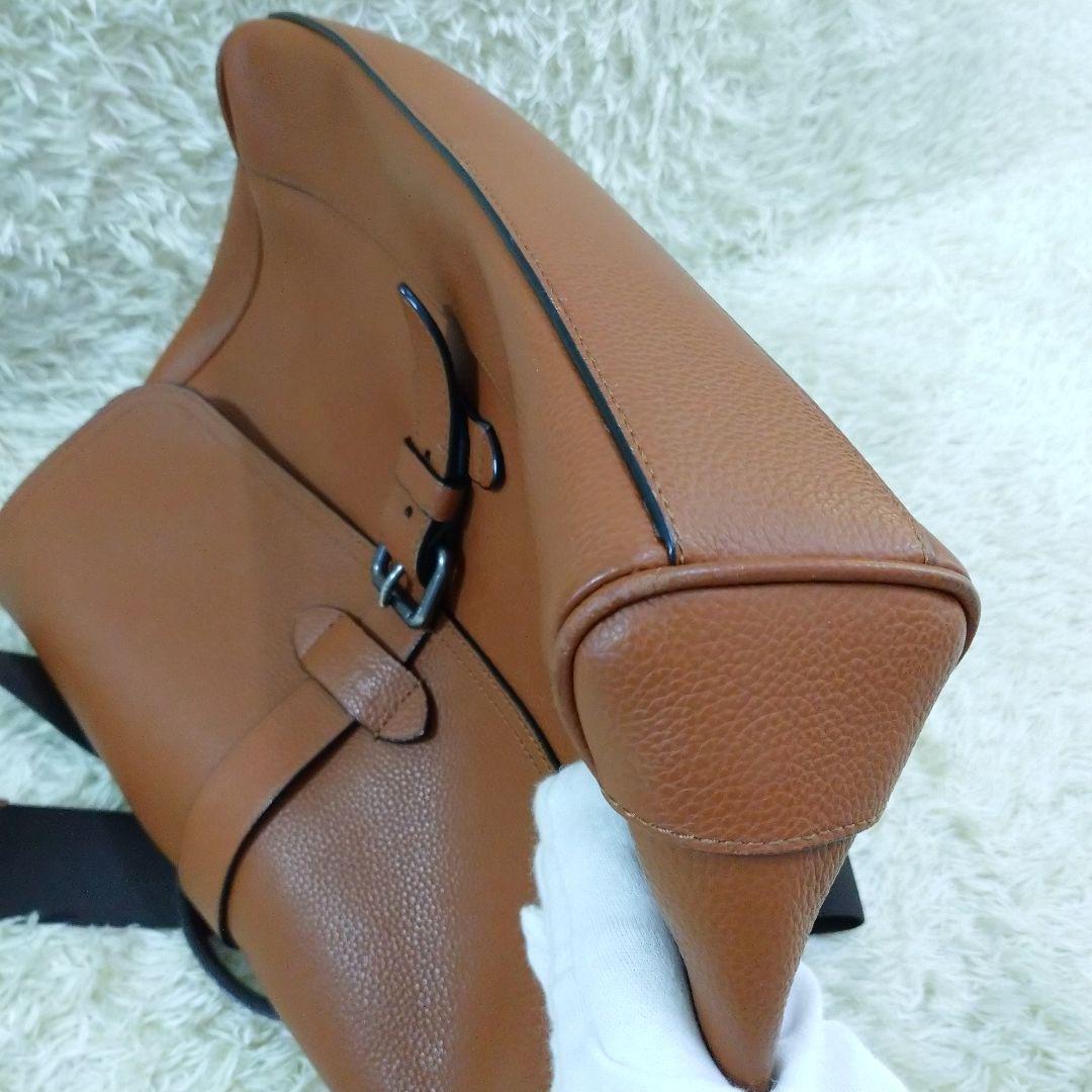 COACH コーチ ハドソン メッセンジャーバッグ レザー ブラウン