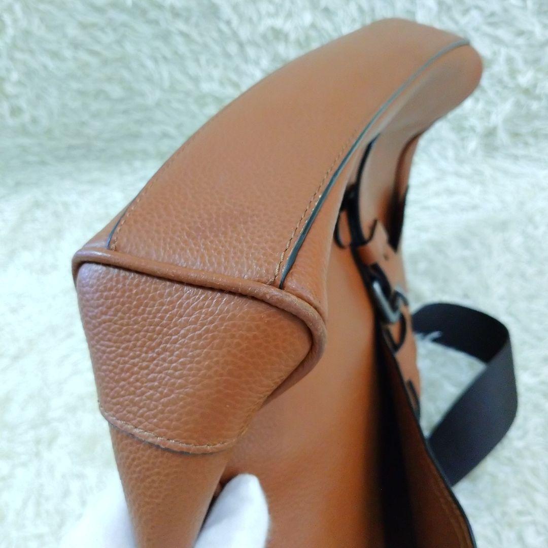 COACH コーチ ハドソン メッセンジャーバッグ レザー ブラウン