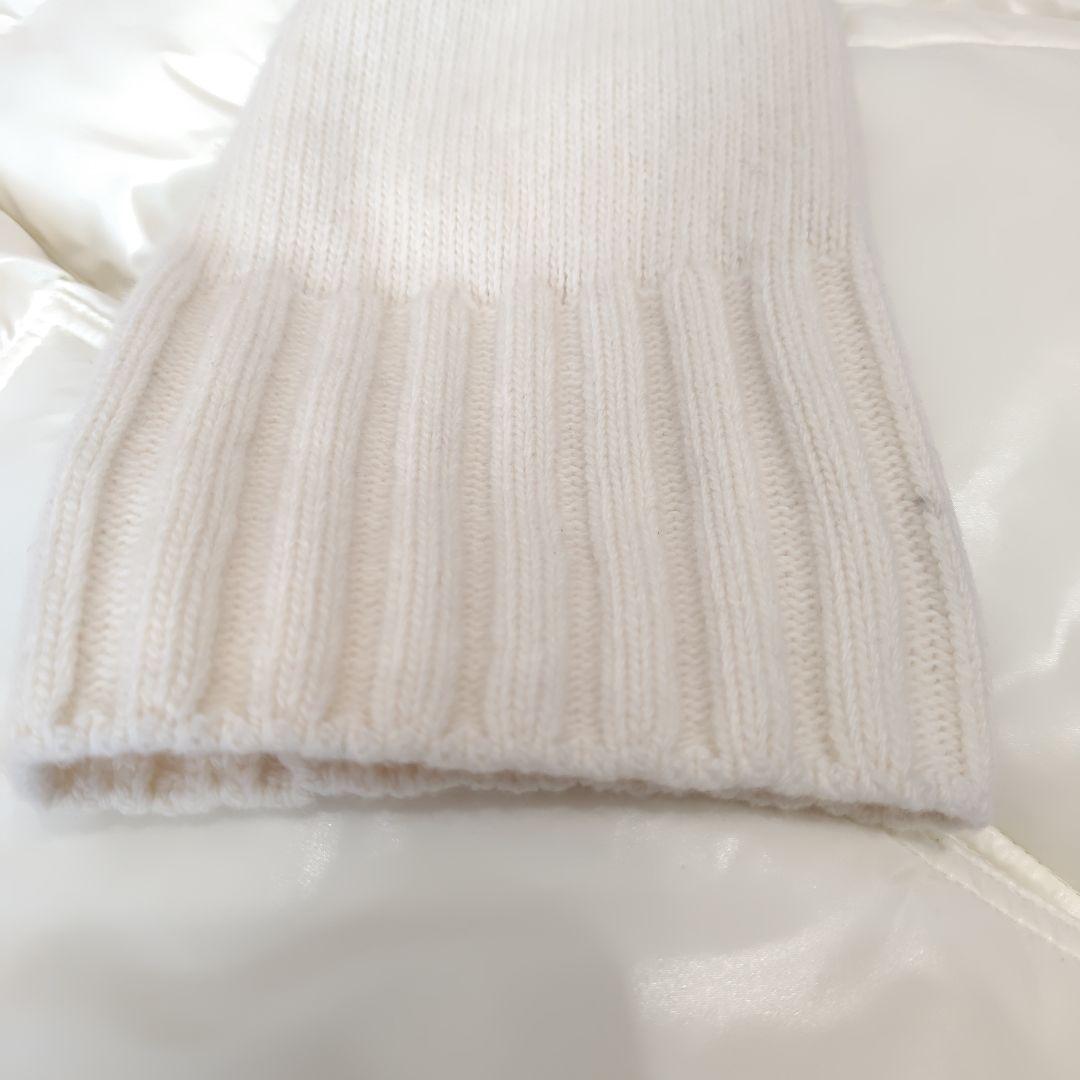 モンクレール ダウン×ニット ハイブリッドダウンカーディガン アイボリー S