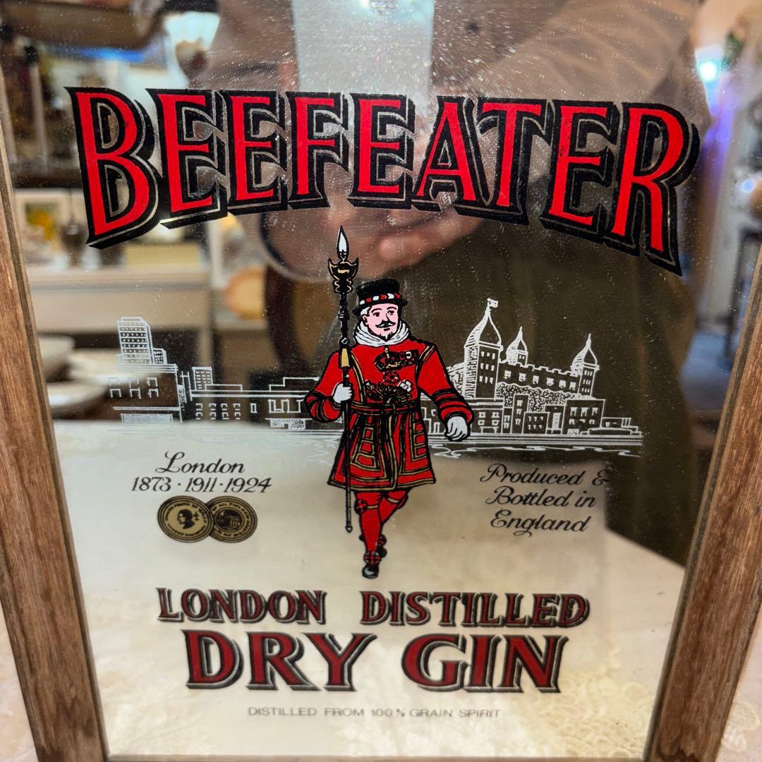 Beefeater ミラー ロンドン風景のパブミラー