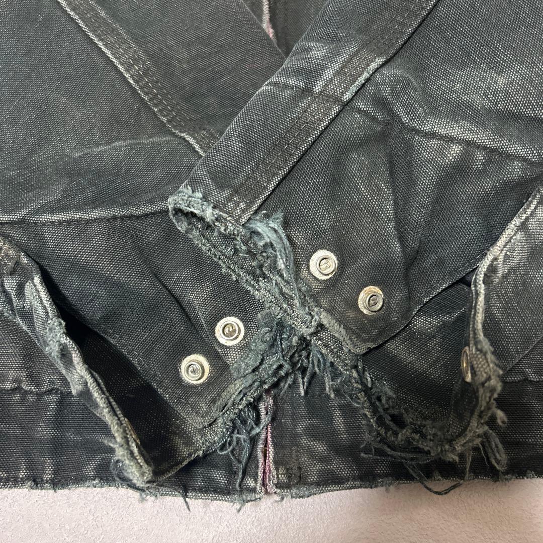 00s Carhartt デトロイトジャケット BLKブラック USA製 ボロ