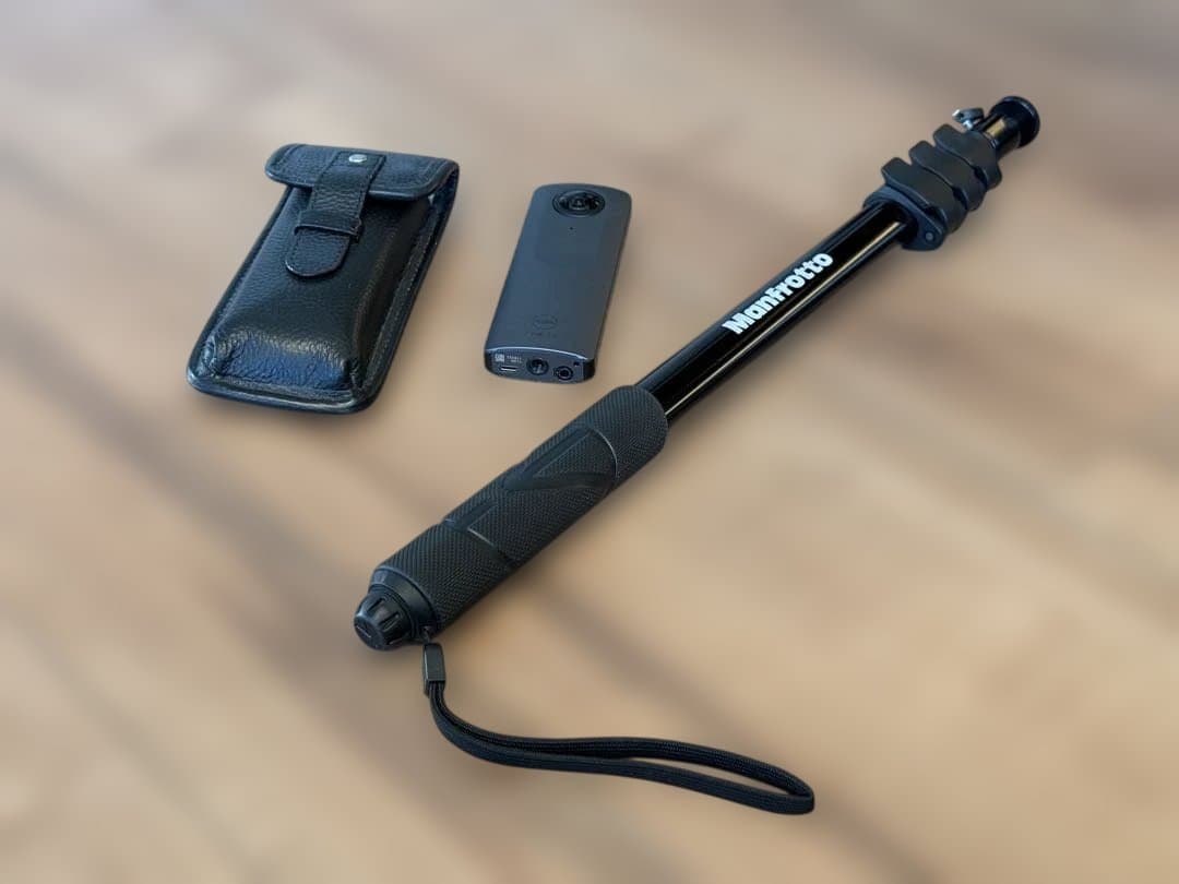 RICOH THETA V リコー シータ 一脚 とケースセット