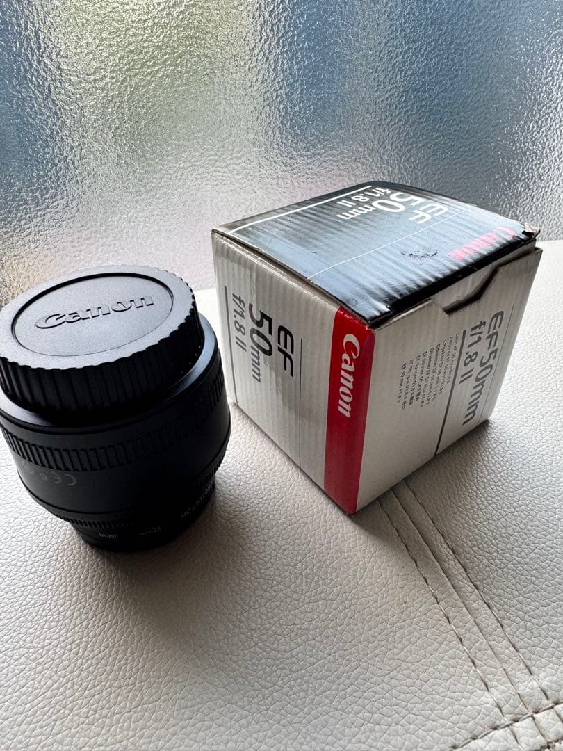 Canon EF 50mm F1.8II 単焦点 美品 動作良好前後キャップ付き