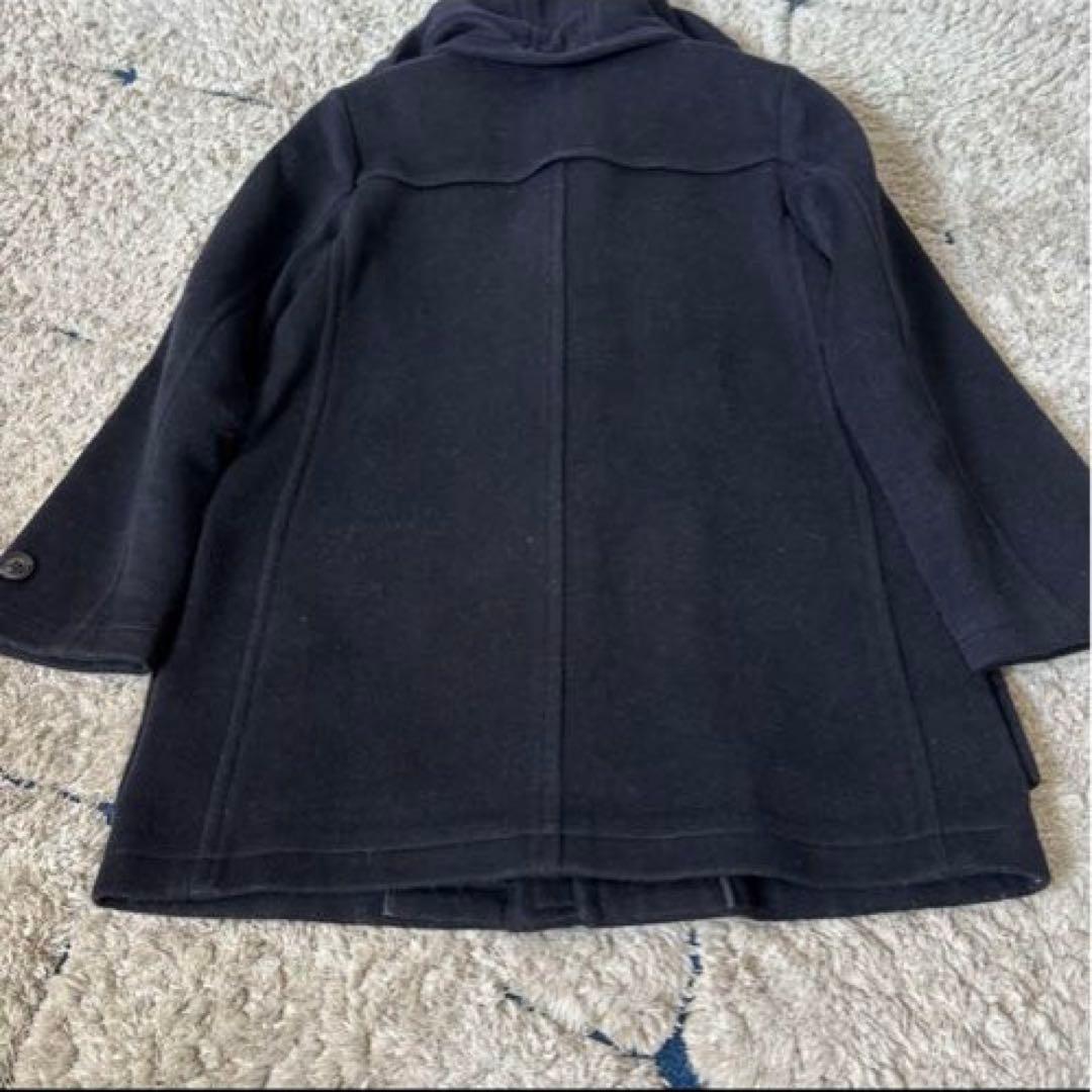 【2way✨】バーバリー　ダッフルコート　メガチェック　トグル　レザー　ネイビー