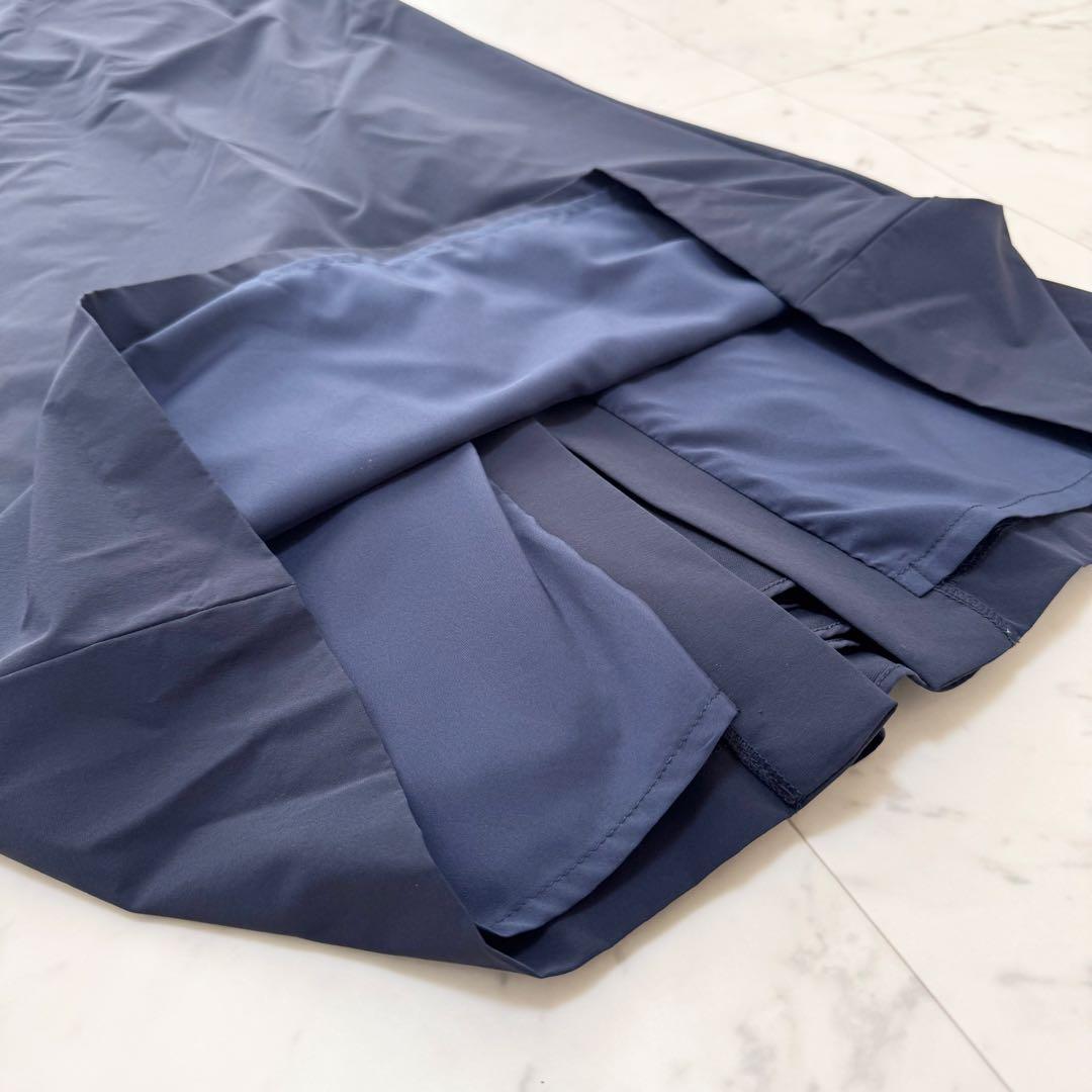 【美品】JENNE ジェンヌ バックトレーンスカート ロングスカート ネイビー