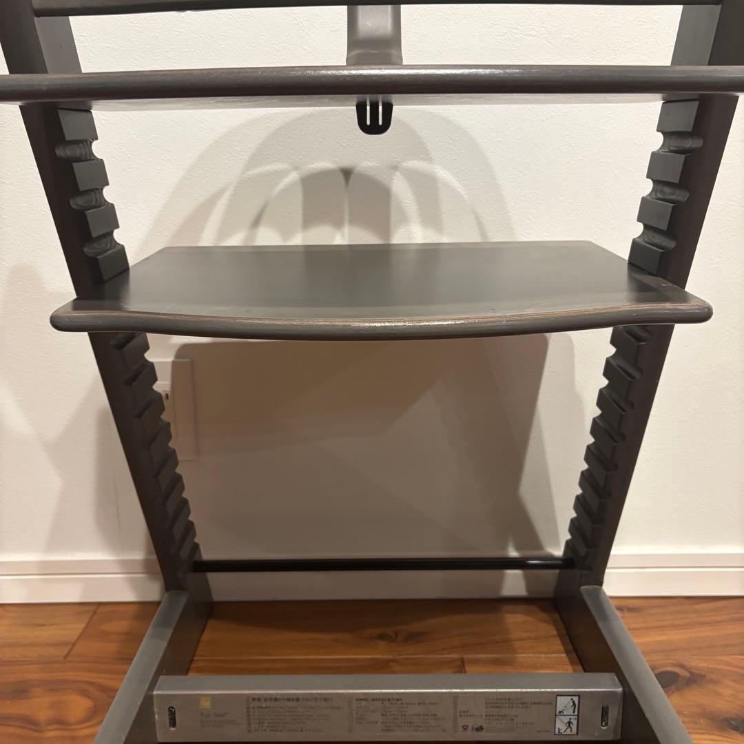 ストッケ トリップトラップ ヘイジーグレー ベビーセット付 S/N5 極美品