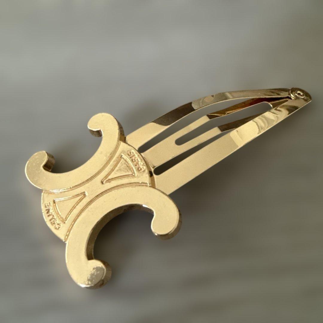 CELINE セリーヌ ヘアピン トリオンフ ゴールド