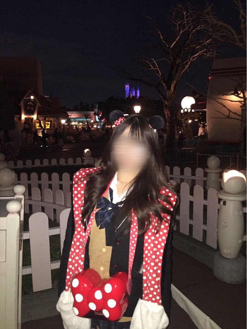 ディズニー マフラーキャップ ミニーちゃん