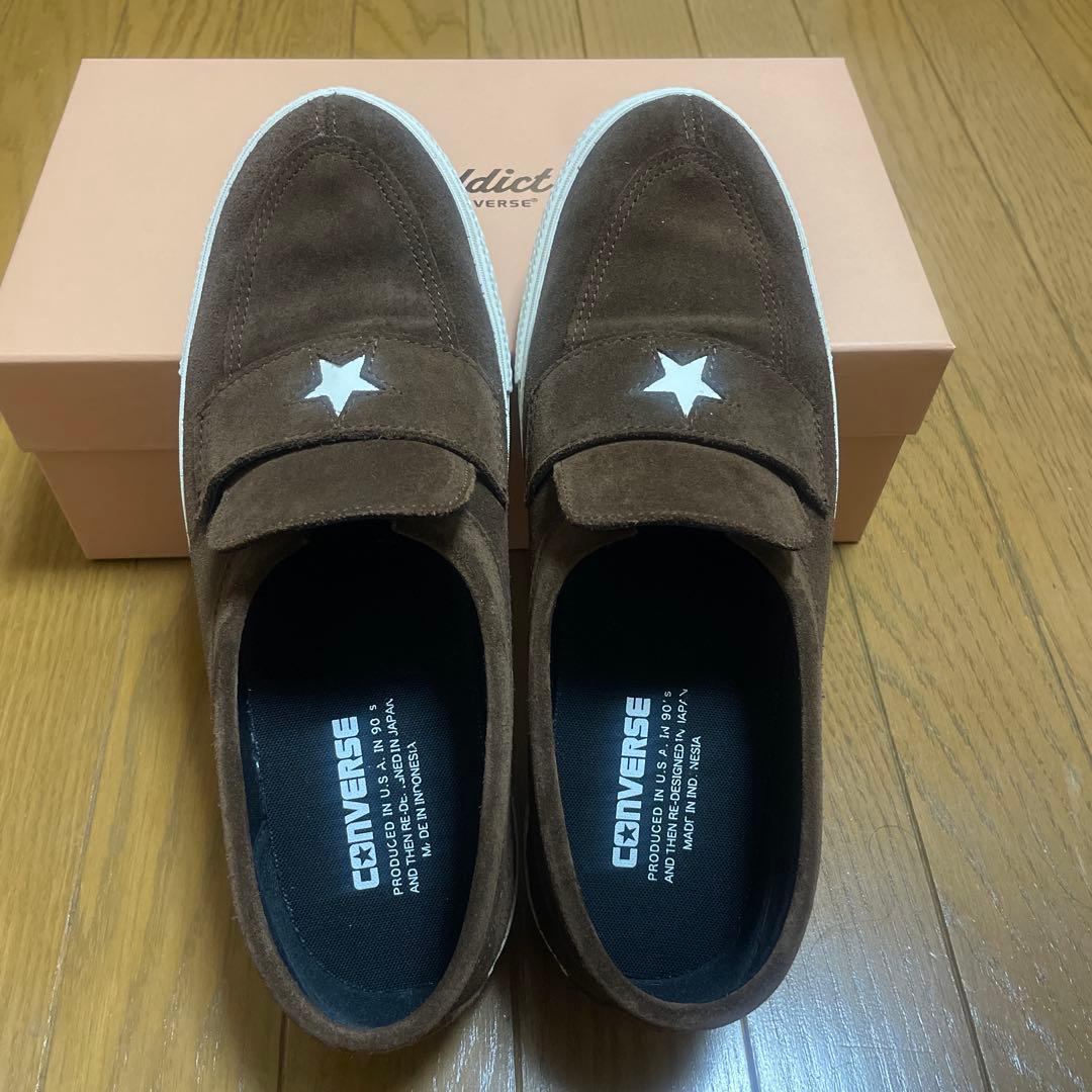 美品‼️Addict Converse ワンスターローファーブラウン