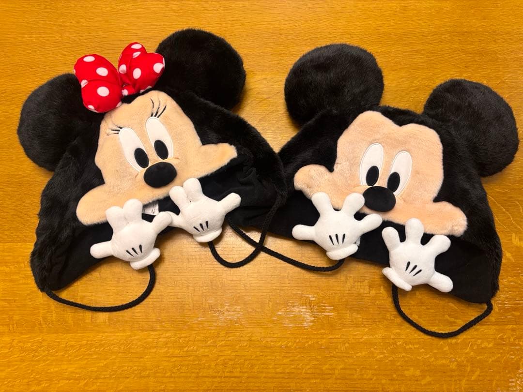 ディズニー　ミッキーミニー　ファンキャップ2点セット