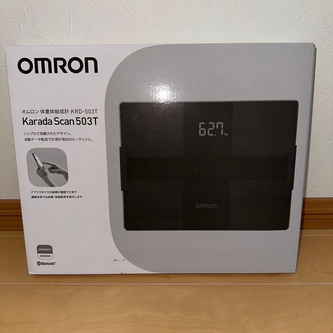 新品　omron オムロン 体組成計 カラダスキャン KRD-503T-BK