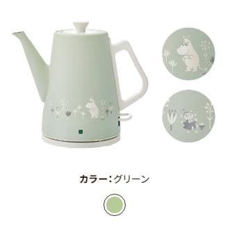 レコルト　電気ケトル　電気ポット クラシックケトル クレール ムーミン　元箱入り