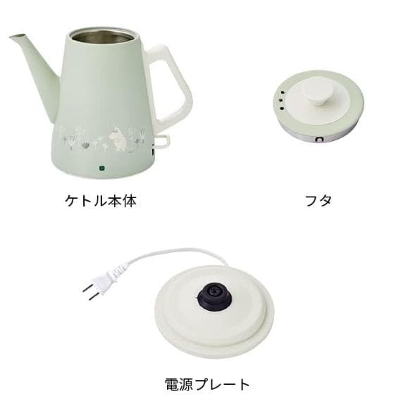 レコルト　電気ケトル　電気ポット クラシックケトル クレール ムーミン　元箱入り