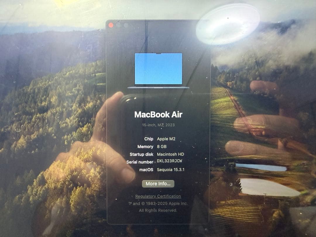 美品・ケース付MacBookAirM2 15インチ8GB1TBバッテリー99%