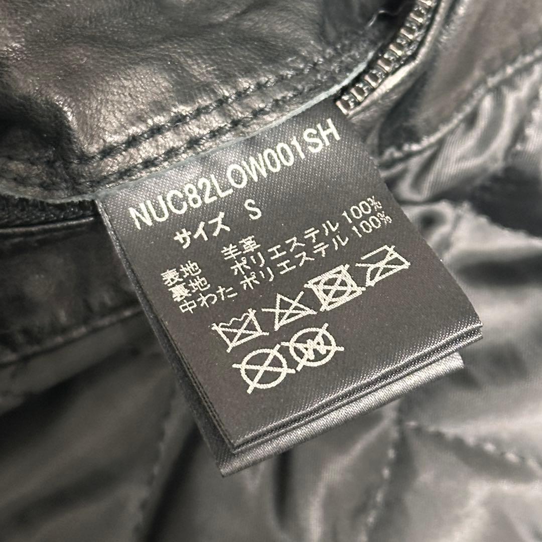 ナノユニバース　キルティング シングルライダース　ラムレザー ジャケット S