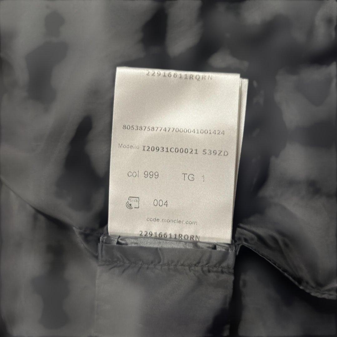 モンクレール ダウン ロング 黒 サイズ1 MONCLER AVOCETTE