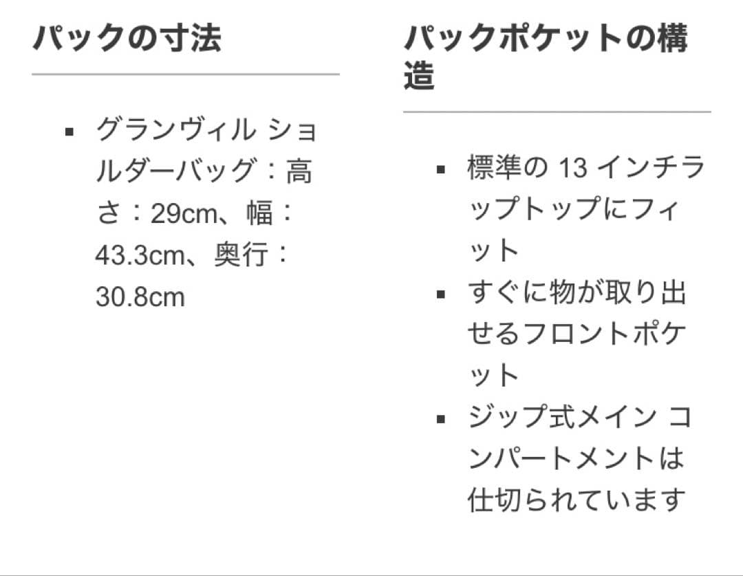 アークテリクス　グランヴィル ショルダーバック　ブラック新品購入