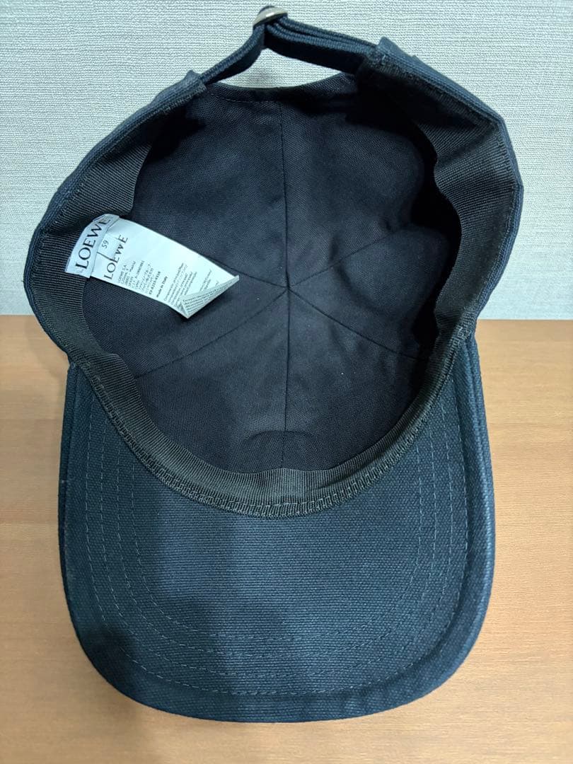 美品⭕️ロエベ　LOEWE パッチキャップ　ブラック　59
