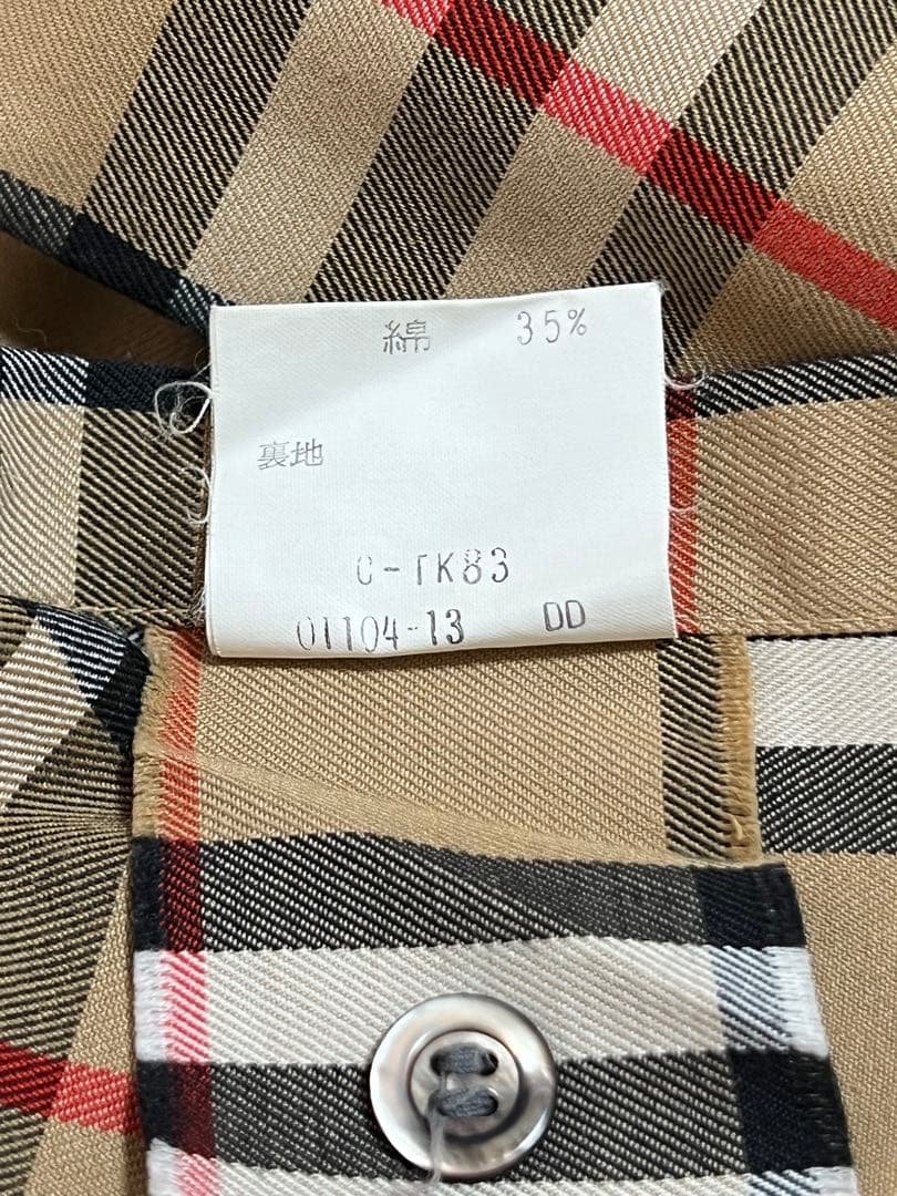 希少 Burberrys バーバリーズ ヴィンテージ ノバチェックシャツ 9号