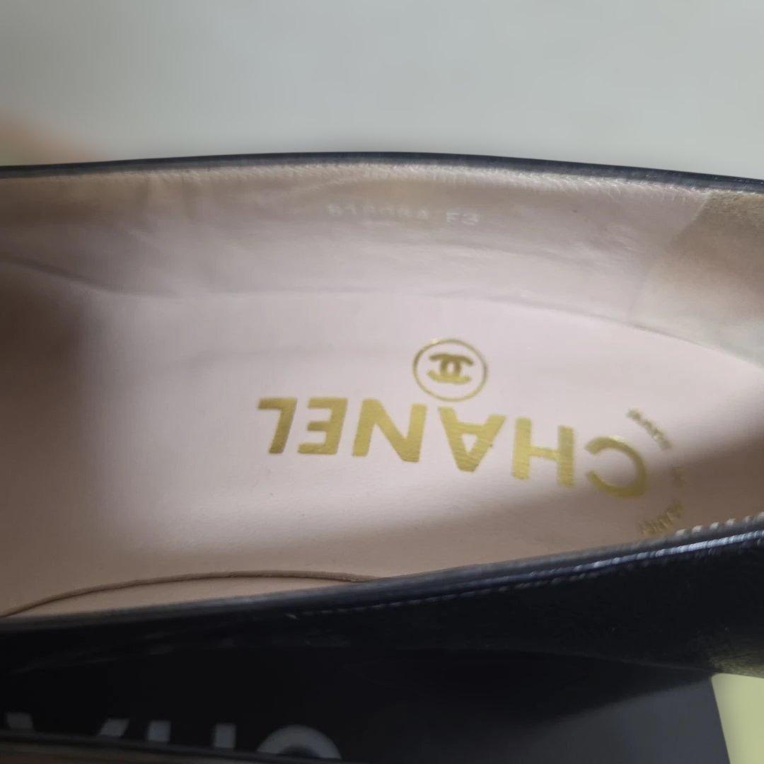 シャネル パンプス レザー ココマーク サイズ37.0 ブラック 24.0cm