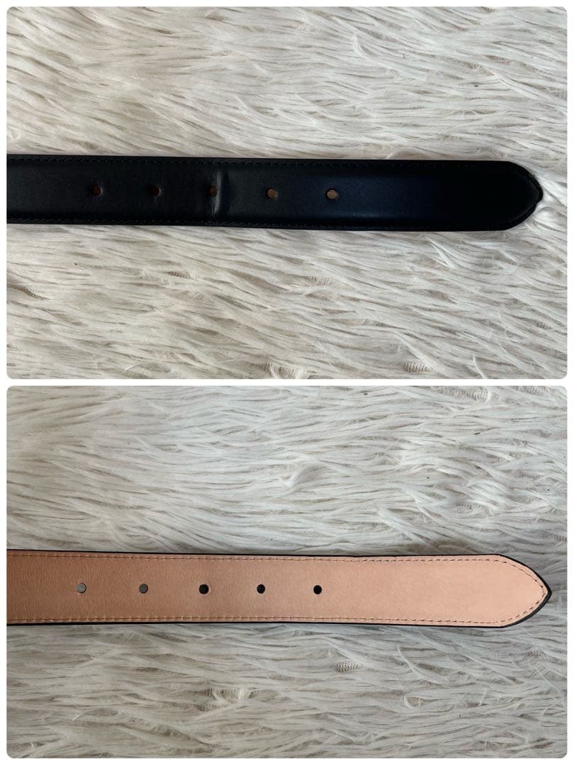 【新品未使用】ポールスミス　ツイストループロゴ レザーベルト