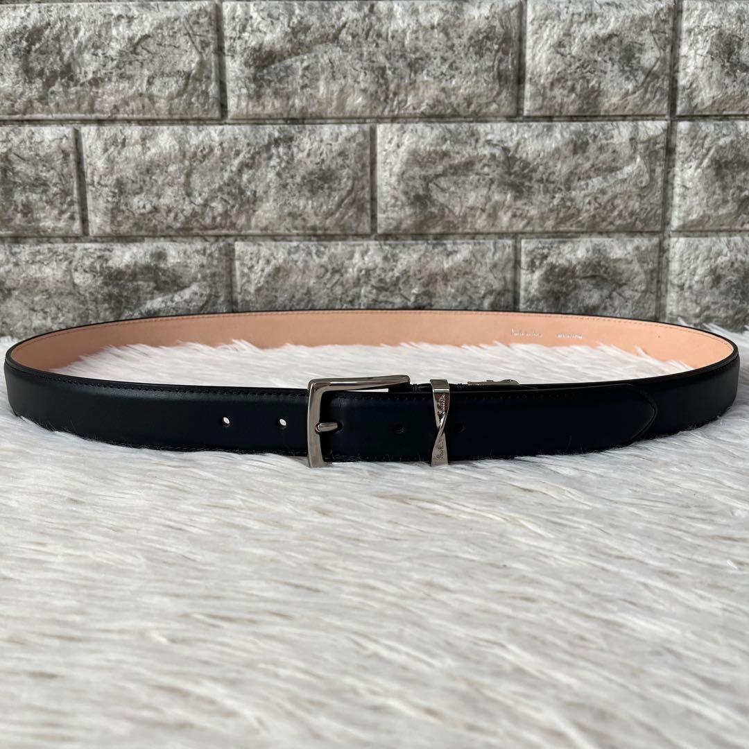 【新品未使用】ポールスミス　ツイストループロゴ レザーベルト