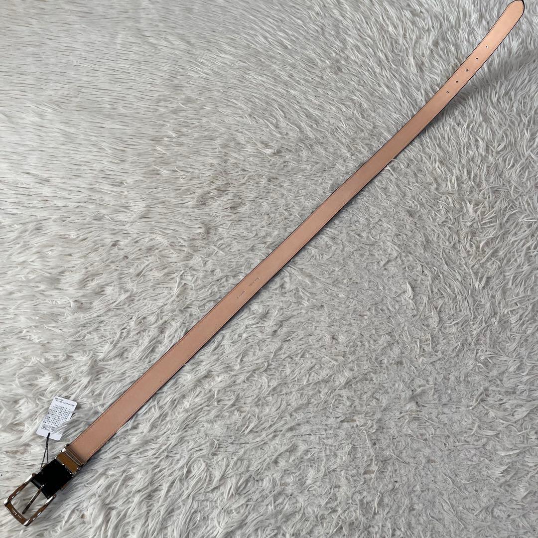 【新品未使用】ポールスミス　ツイストループロゴ レザーベルト