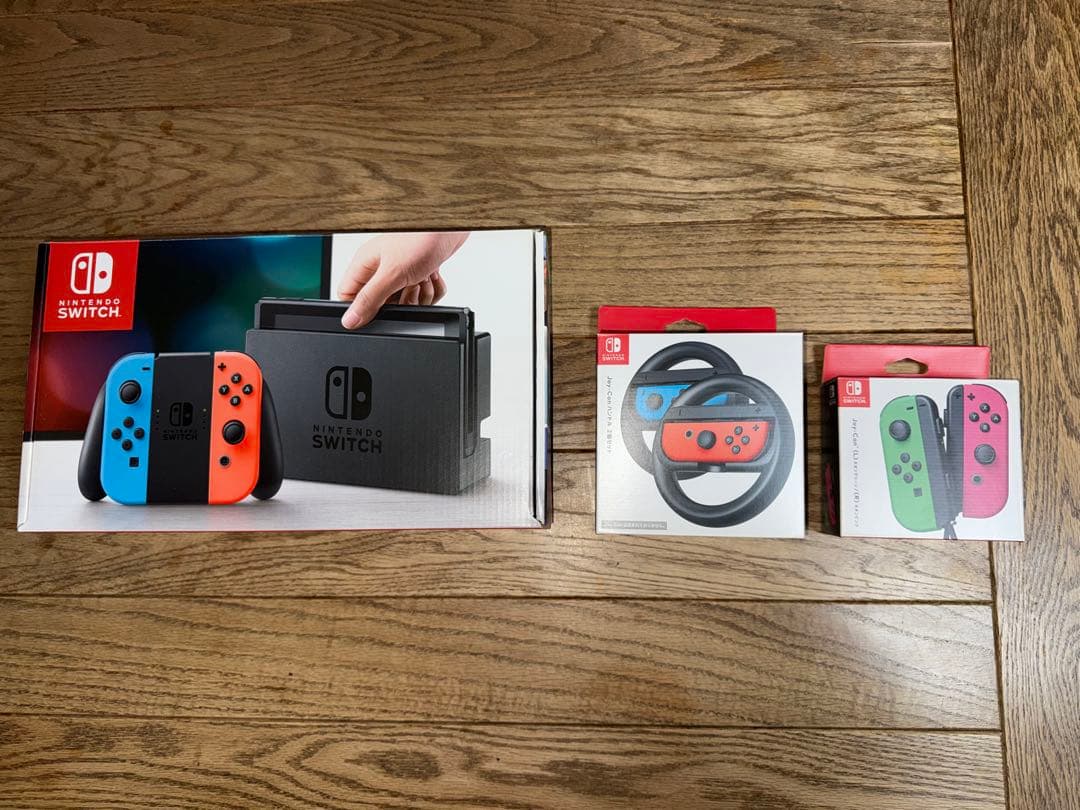 Nintendo Switch 本体 青/赤/緑/ピンク 充実付属品
