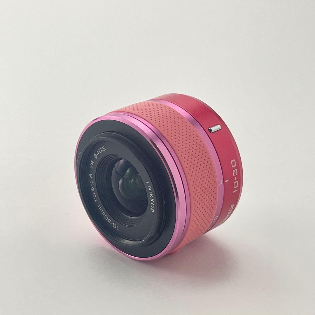 【極上美品・返品保証】Nikon1 J2ピンク10-30 レンズキット