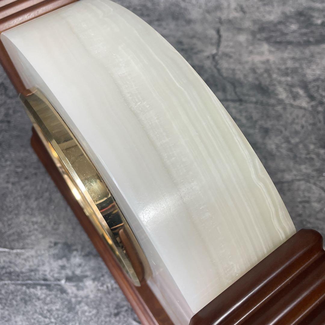 希少　美品　高級　CITIZEN クォーツ置時計 大理石