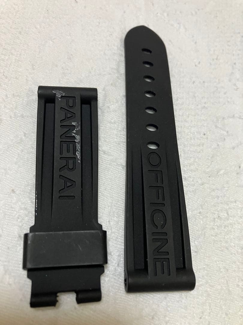 パネライOFFICINE PANERAI純正ラバーベルト 22mm未使用ブラック