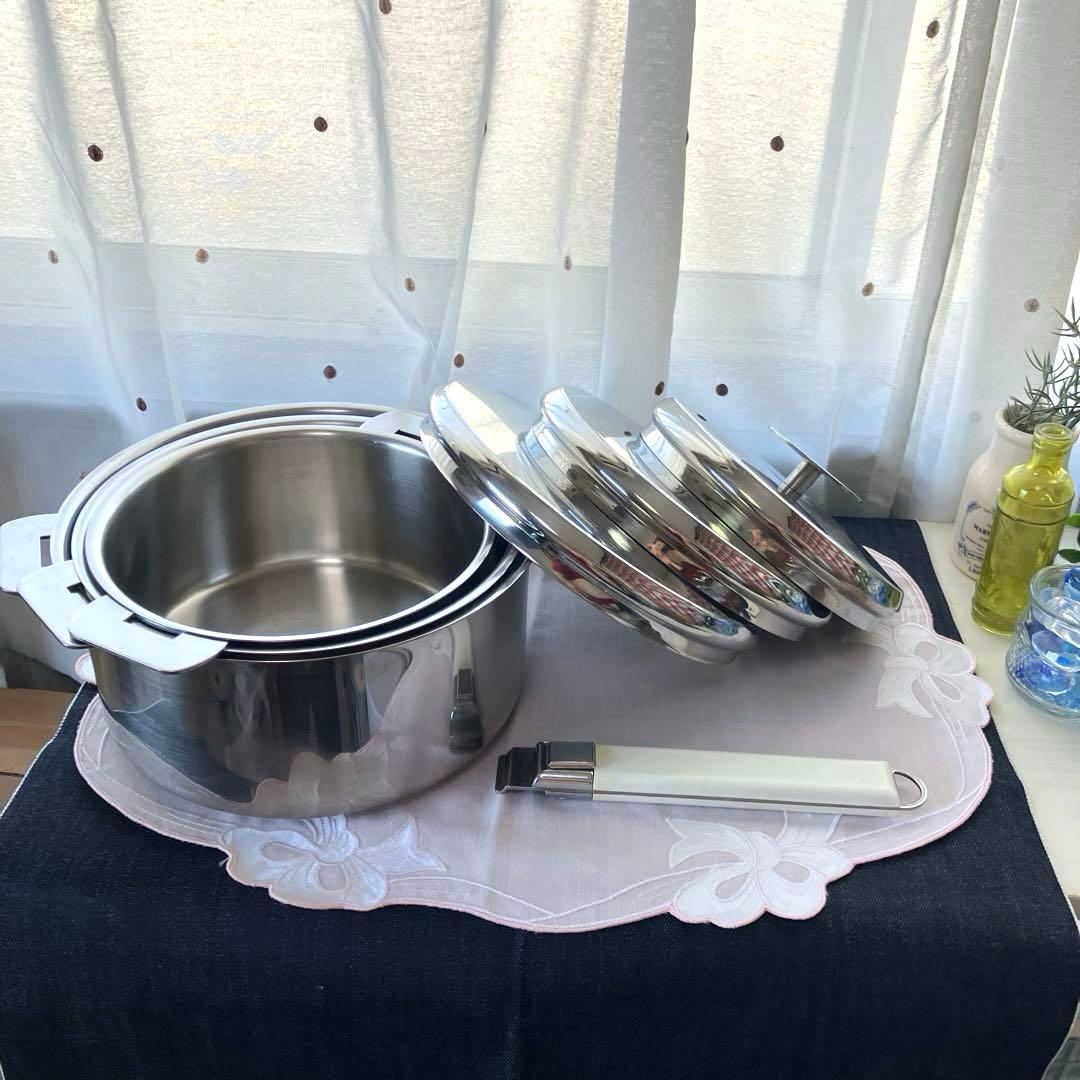 グラフィット鍋 16cm 18cm 20cm ハンドルのセット