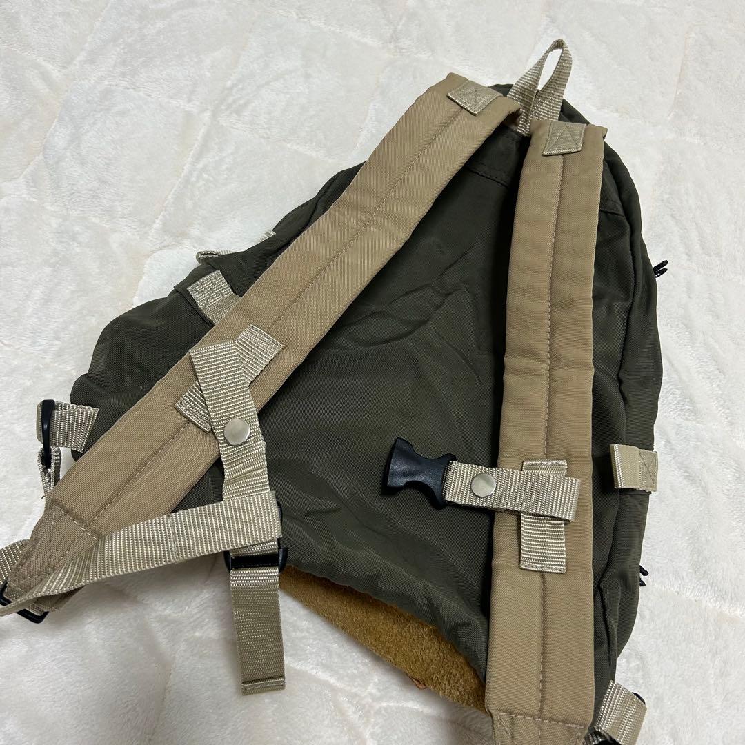 DENIM DUNGAREE ワッペン　リュック　カーキ　キッズ