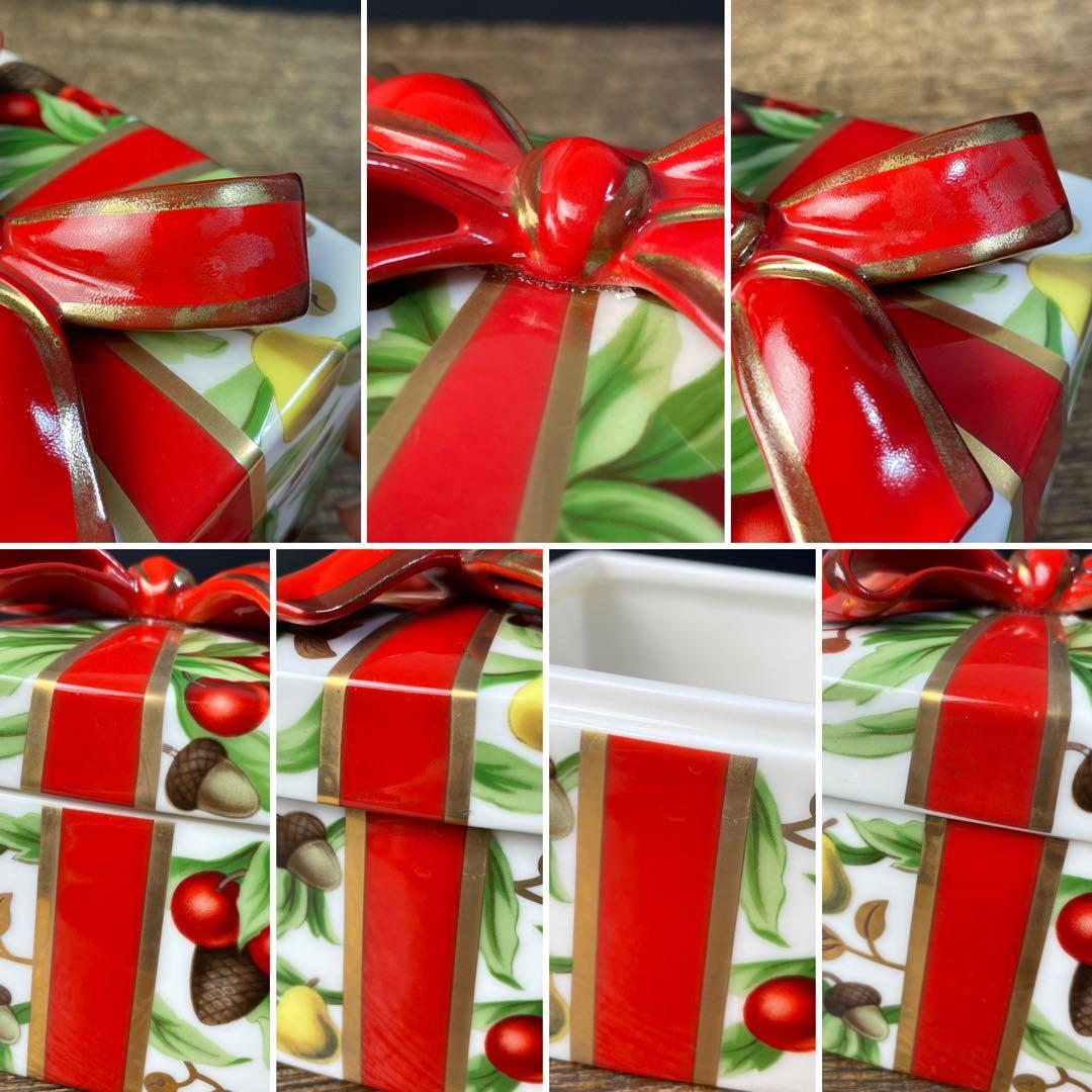 美品 Tiffany&Co. ティファニー ホリデー 陶器製 小物入れ E.-3