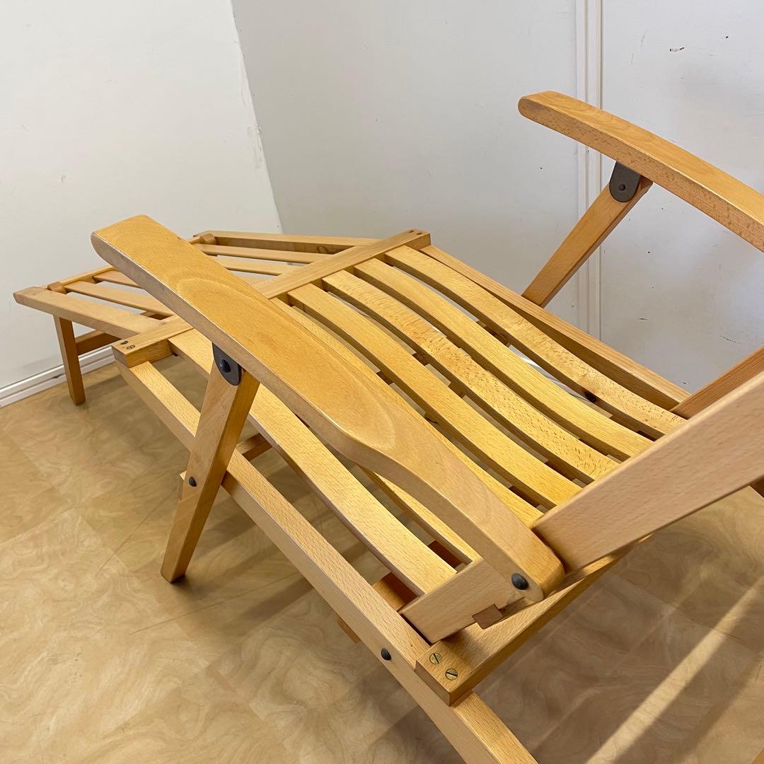 木製デッキチェア フォールディングチェア 折りたたみ椅子 イス 北欧スタイル