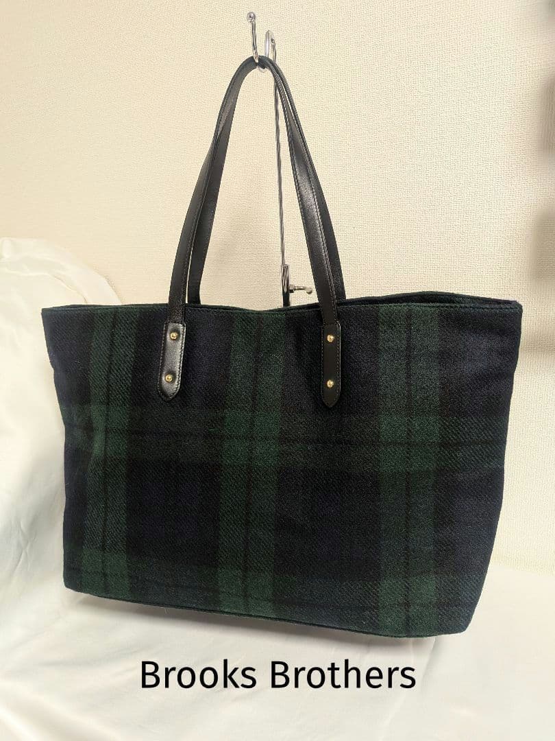 美品　Brooks Brothers ウール　タータン　トートバッグ