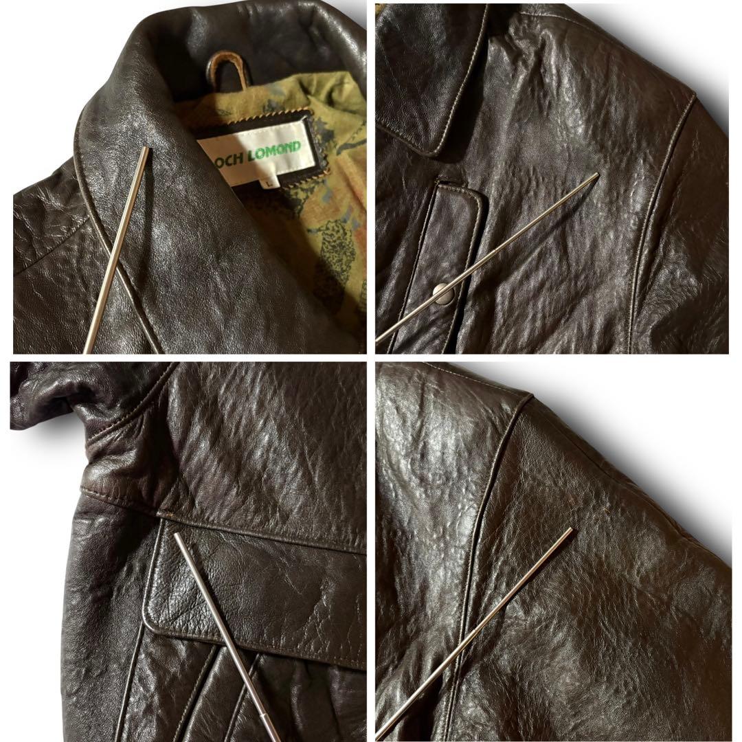 vintage A2フライトジャケット本革ラムレザージャケットダークブラウン L