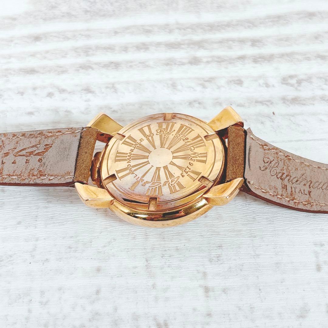 【美品】 ガガミラノ メンズ 腕時計 クォーツ マヌアーレ マニュアーレ 稼働