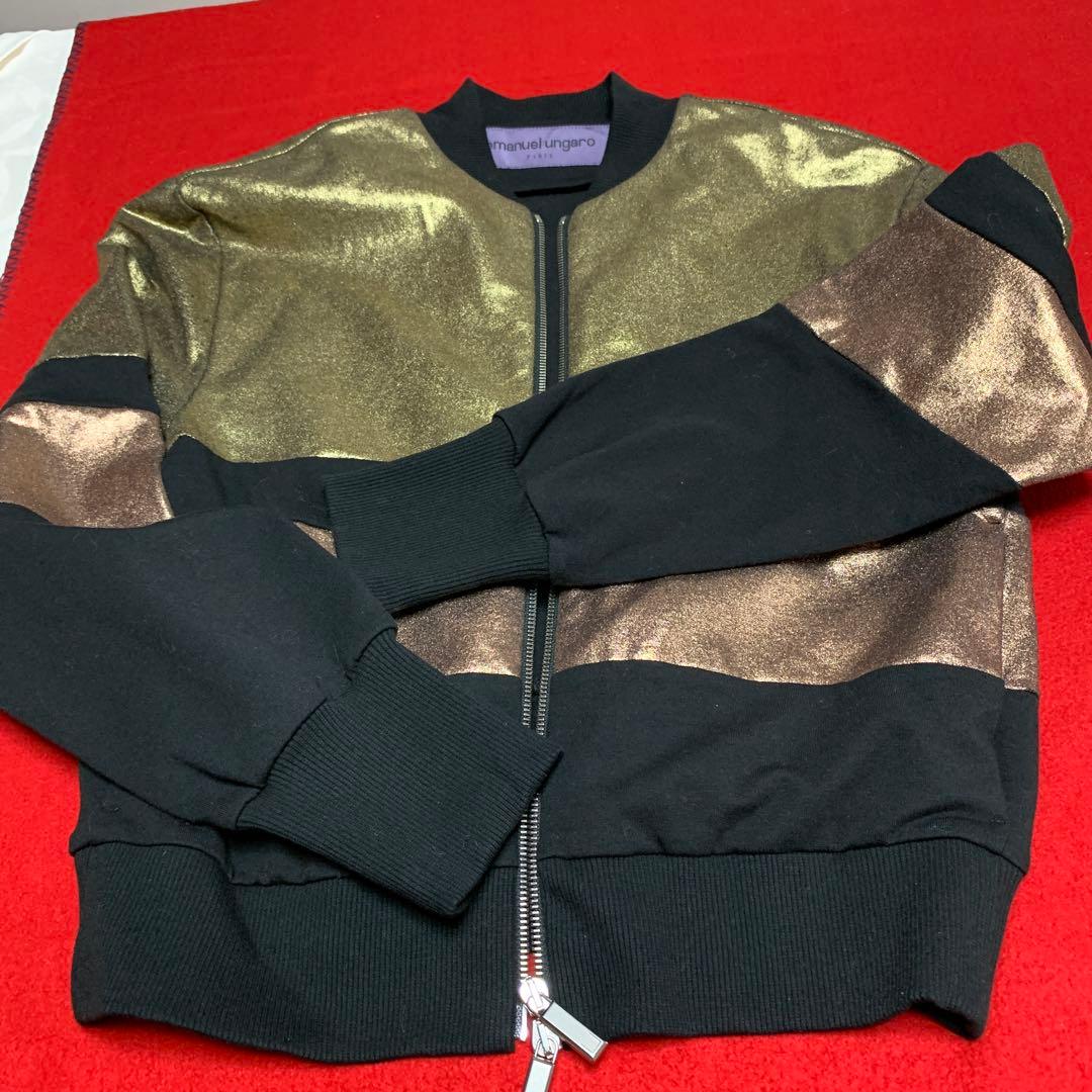 emanuel ungaro ボンバージャケット ゴールド