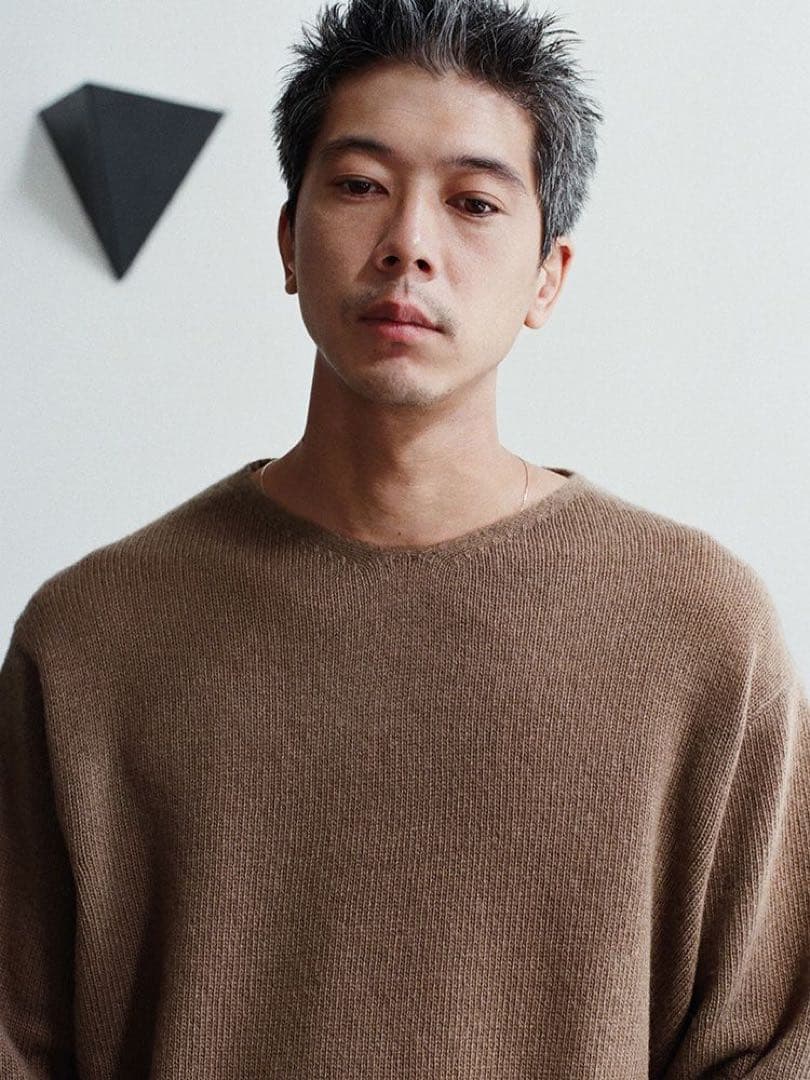 完売品！Cashmere Slouch V-neck M アームウォーマー込み